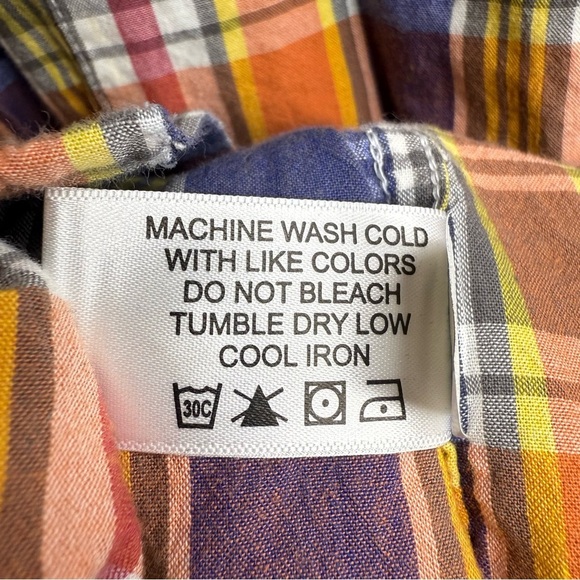 Orvis Men's Multicolor Plaid Madras Shirt 100% Cotton Size Large GUC - Picture 7 of 7